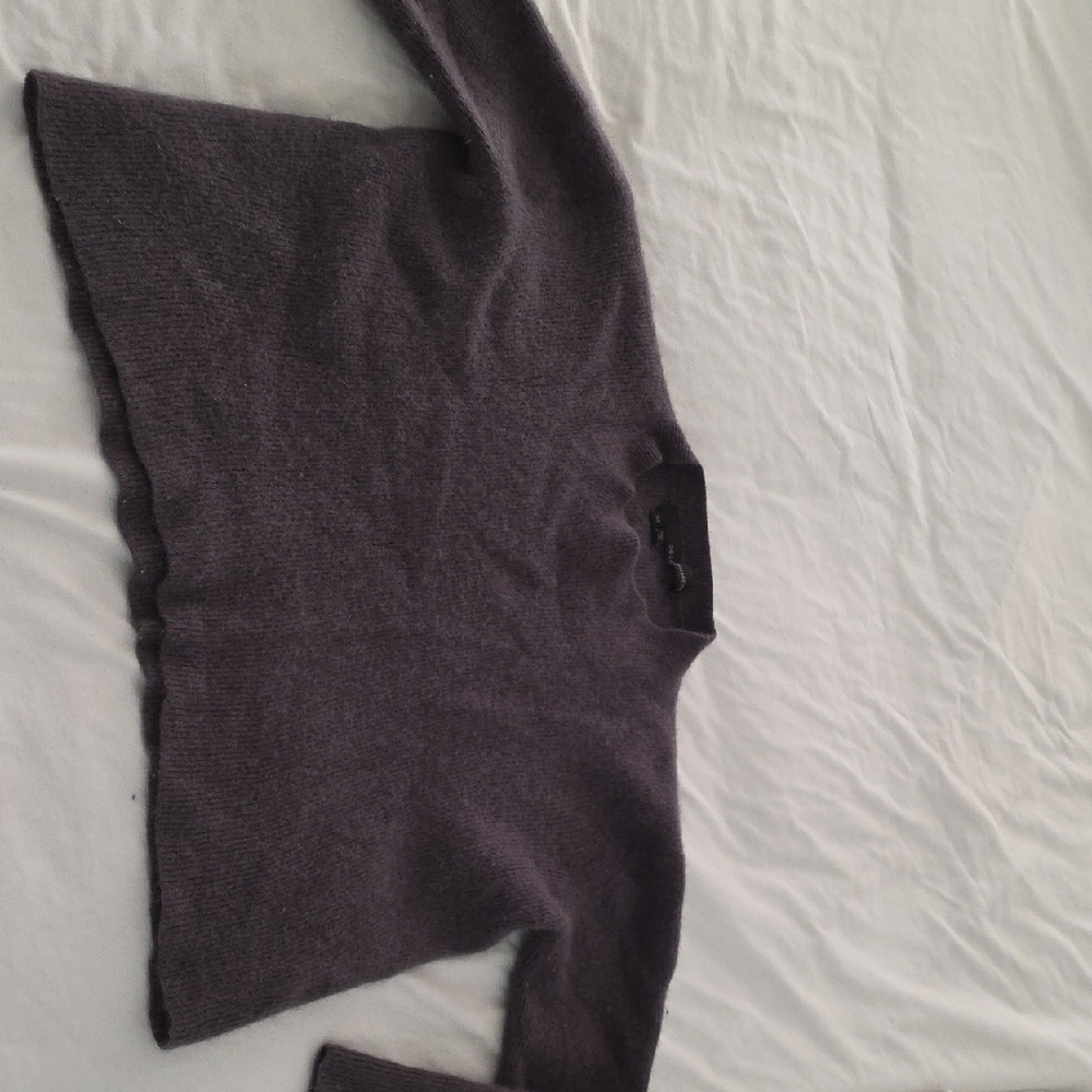 360 Cashmere Women's Charcoal Turtleneck Sweater